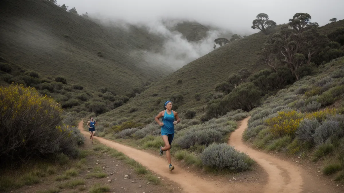 Trail running y entrenamiento mental en los senderos de montaña de Ambato durante un estado de flow