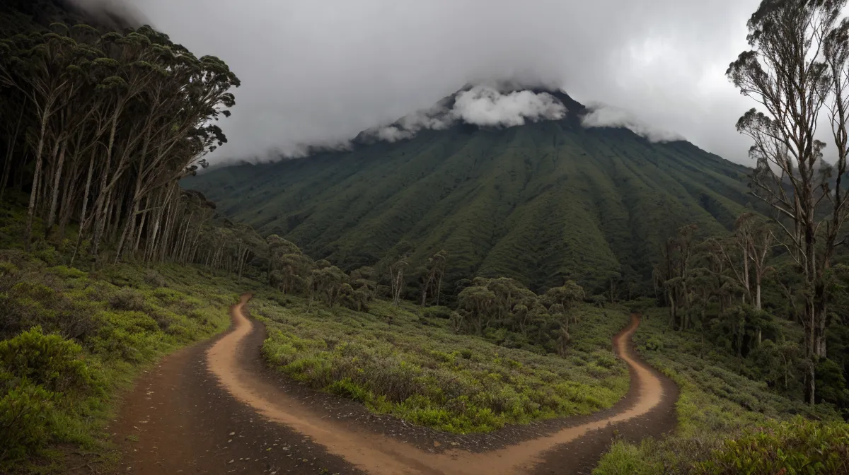 Foco mental en trail running sobre ceniza volcánica cerca del Tungurahua, Ambato