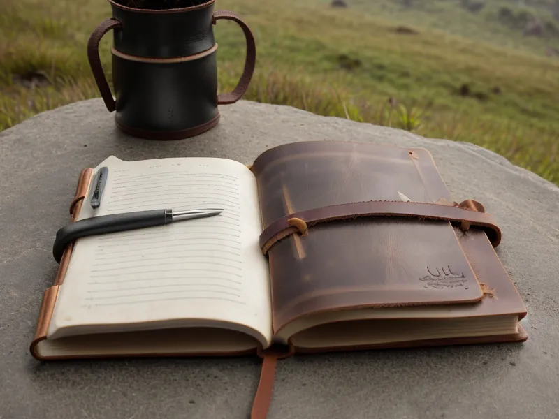 Cuaderno de entrenamiento con notas de psicología del rendimiento junto a una taza de café enfriándose en la mesa de la cocina
